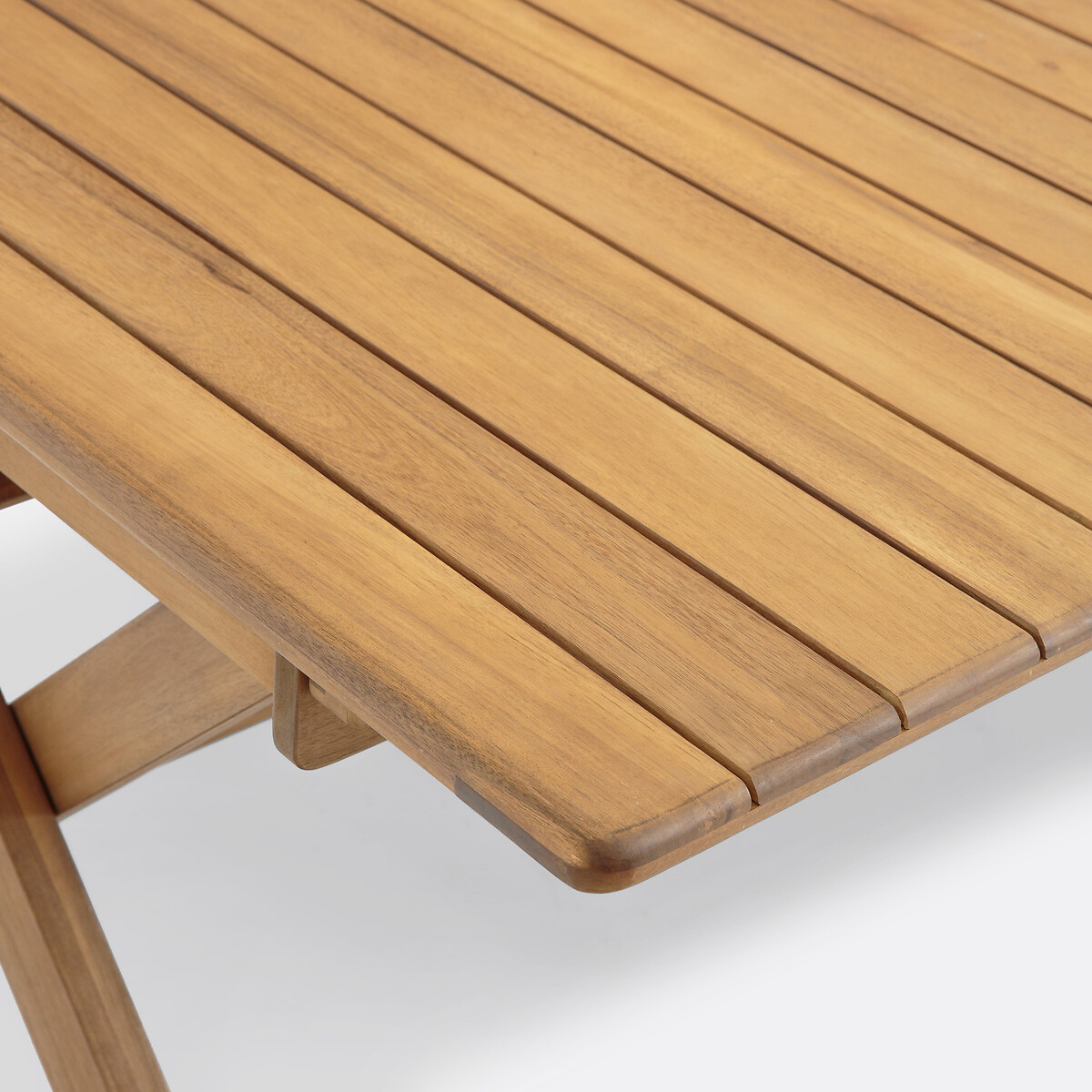 Plooibare tuintafel Réalto, acacia, 2 verlengstukken acacia, LA REDOUTE INTERIEURS