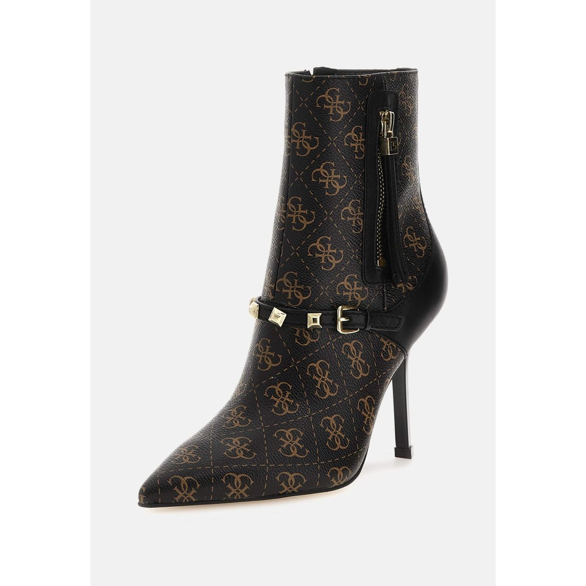 Bottine Ankle-Boot Aylo Logo 4G marron, GUESS