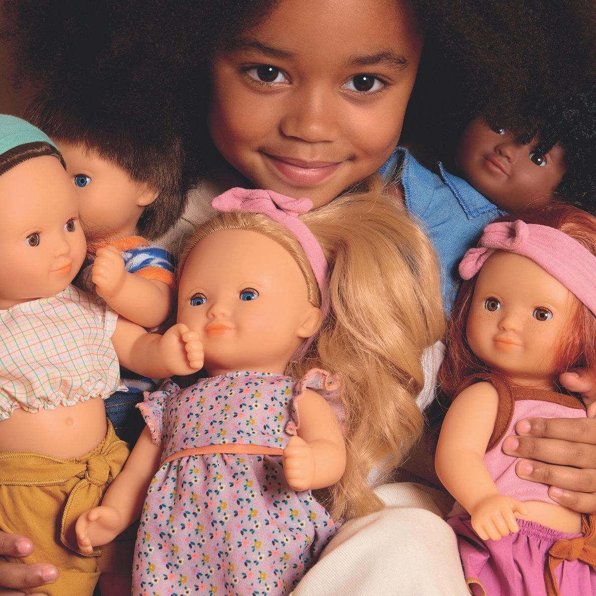 Poupée Lovely Sophie violet, rose, marron, DJECO