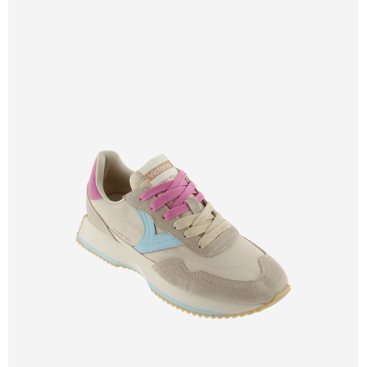 Nylon Cosmos Multicolour Trainers beige, VICTORIA