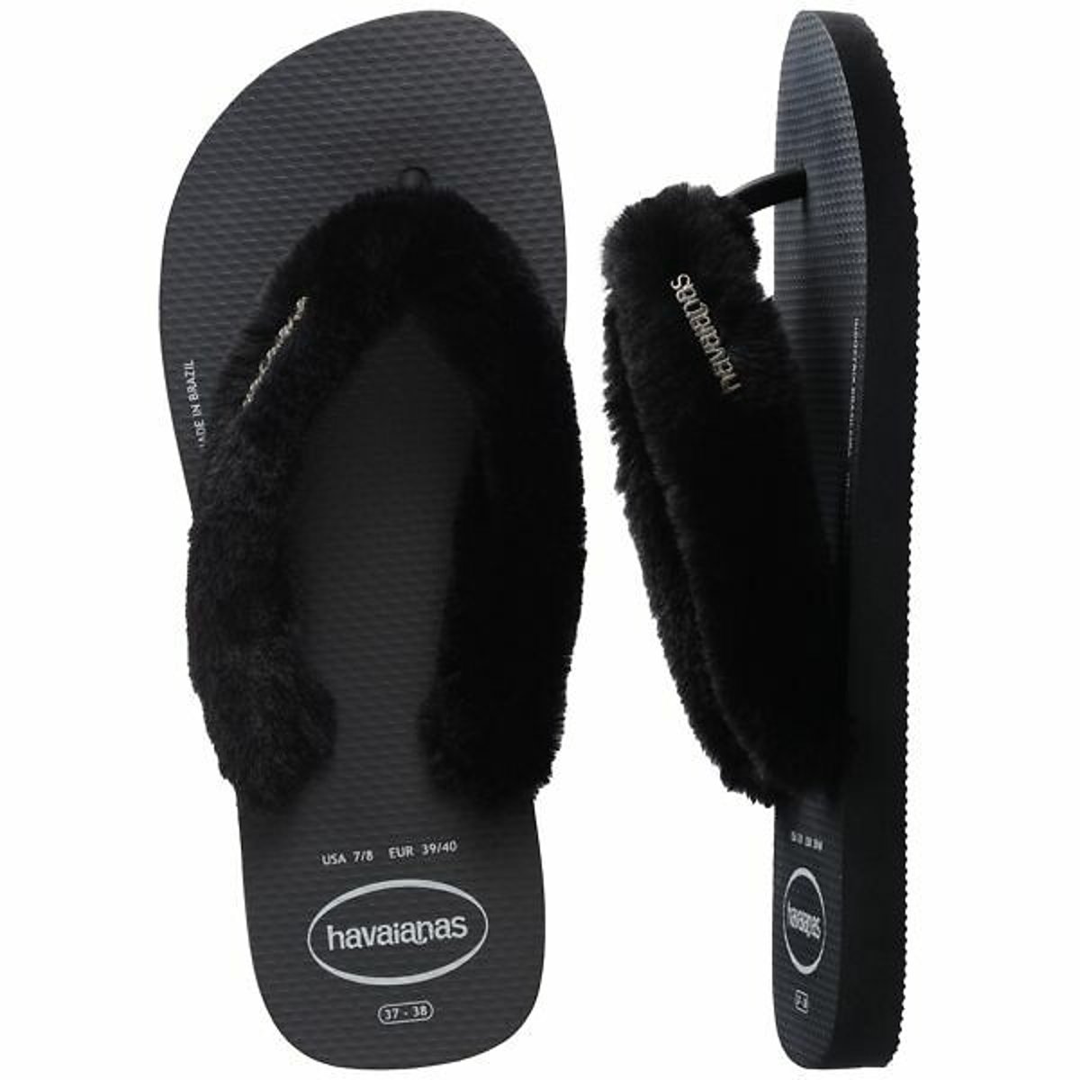 Top Fluffy III Flip Flops black, HAVAIANAS