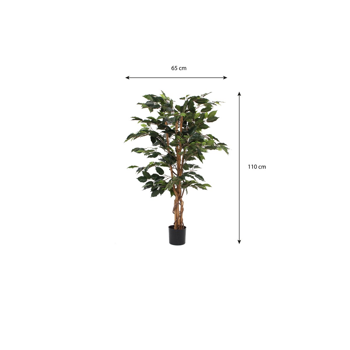 Plante artificielle FICUS vert, MICA DECORATIONS