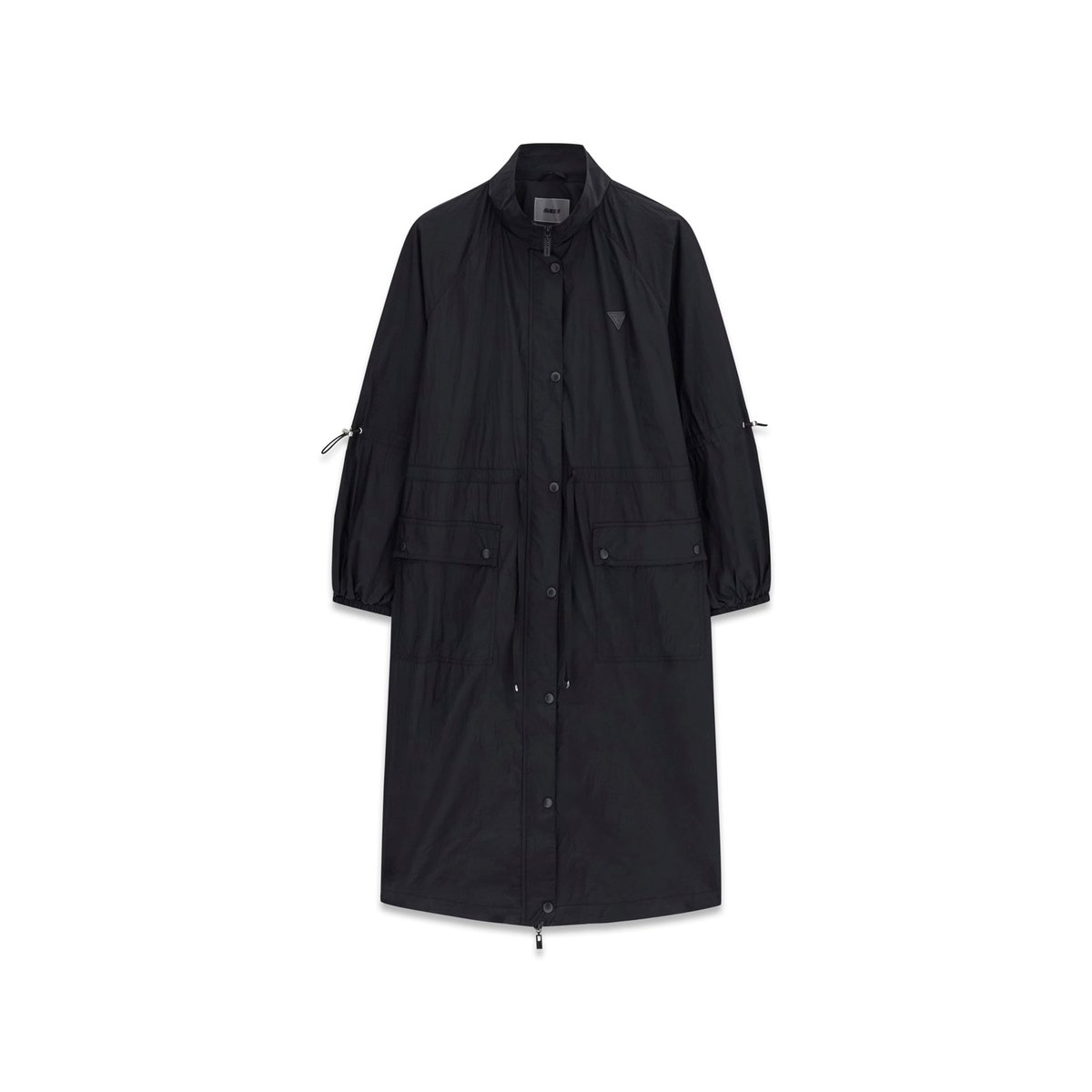 Trench Maxi En Nylon noir, GUESS