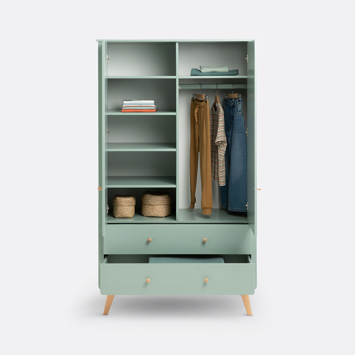 Kinderkast, Willox grijsgroen, LA REDOUTE INTERIEURS