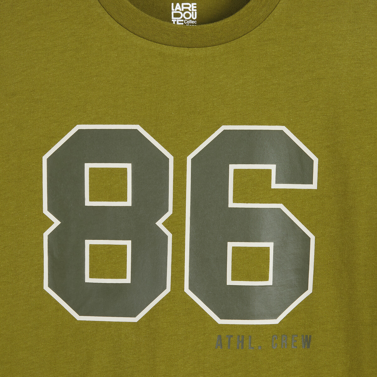 Oversized Long Sleeve T-Shirt with Number Print dark green/light green, LA REDOUTE COLLECTIONS