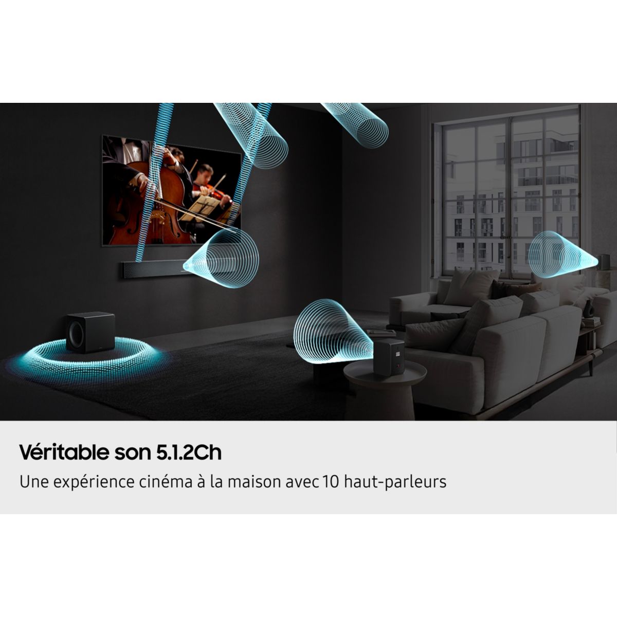 Barre de son HW-QS760F couleur unique, SAMSUNG