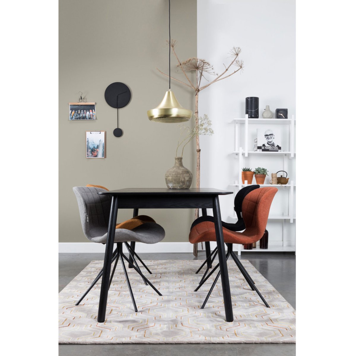 Lot de 2 chaises design- OMG gris clair, ZUIVER
