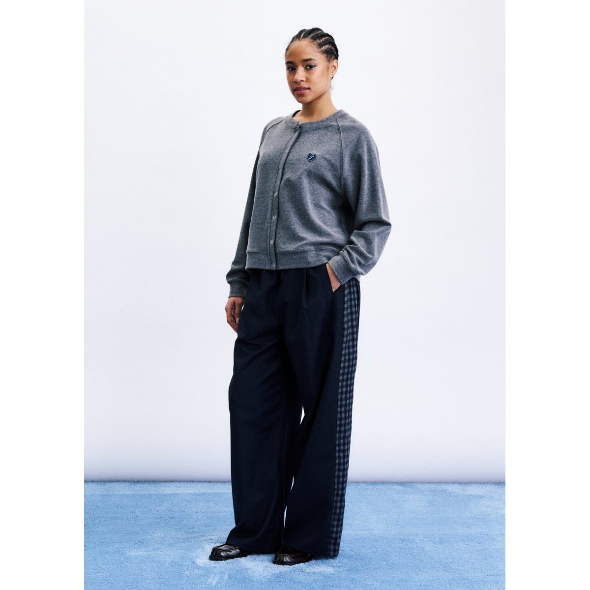 Sweatshirt Itaewon en coton ITAEWON gris, FRNCH