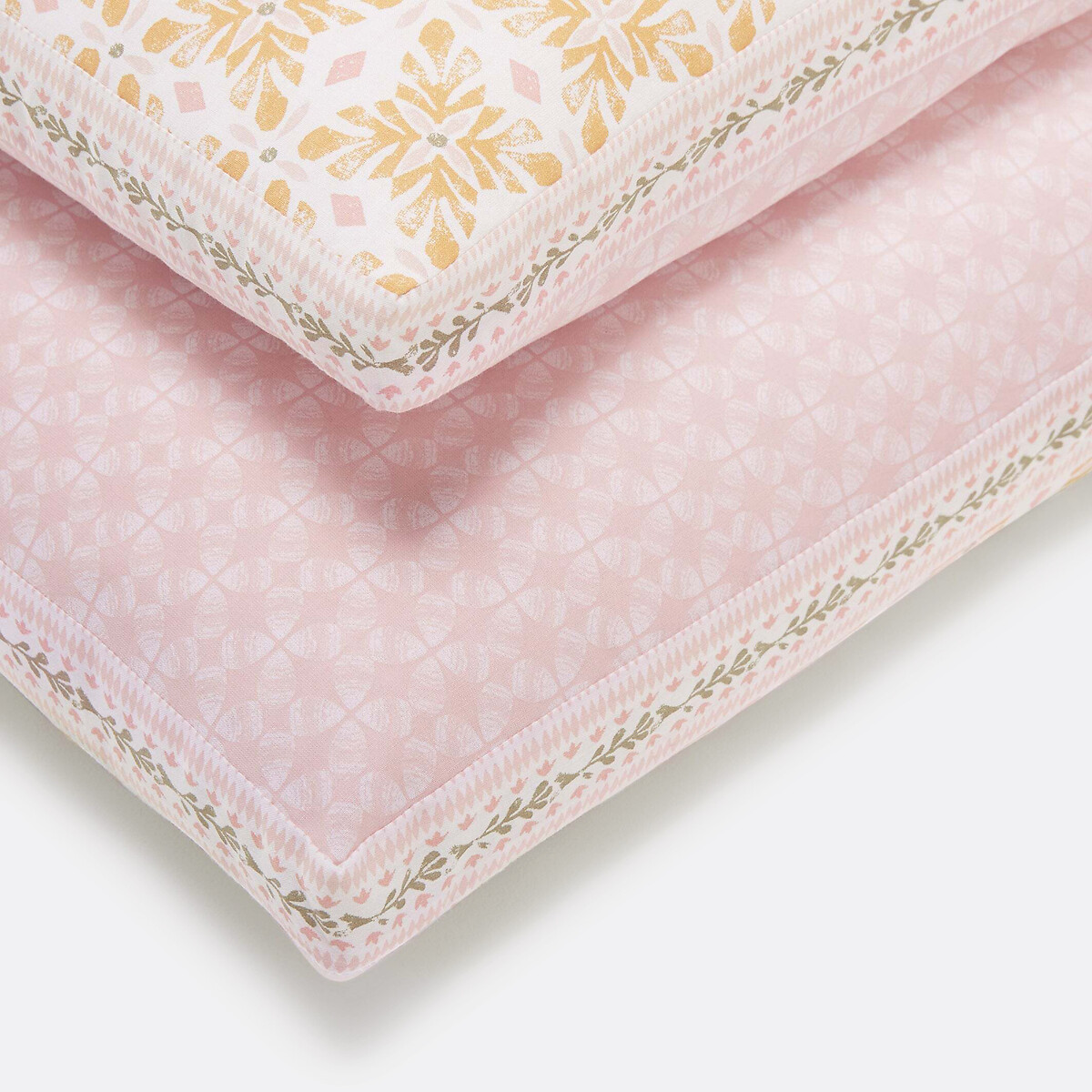 Gardenia Printed Pillowcase yellow print, LA REDOUTE INTERIEURS