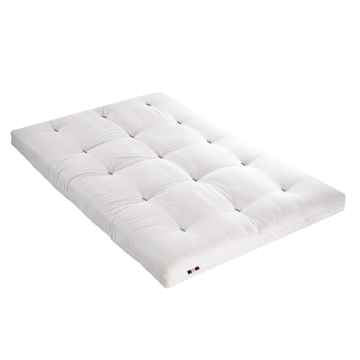 Matelas futon coton traditionnel, 13cm ecru, TERRE DE NUIT