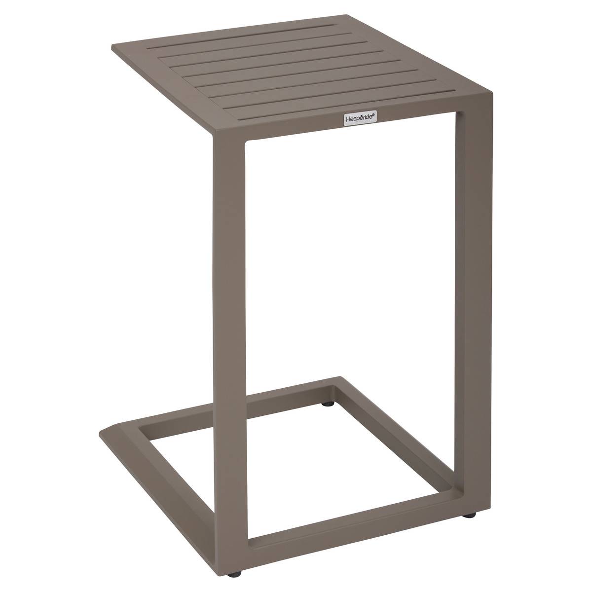 Table d'appoint de jardin carrée en aluminium ÉVASION cafe, HESPERIDE