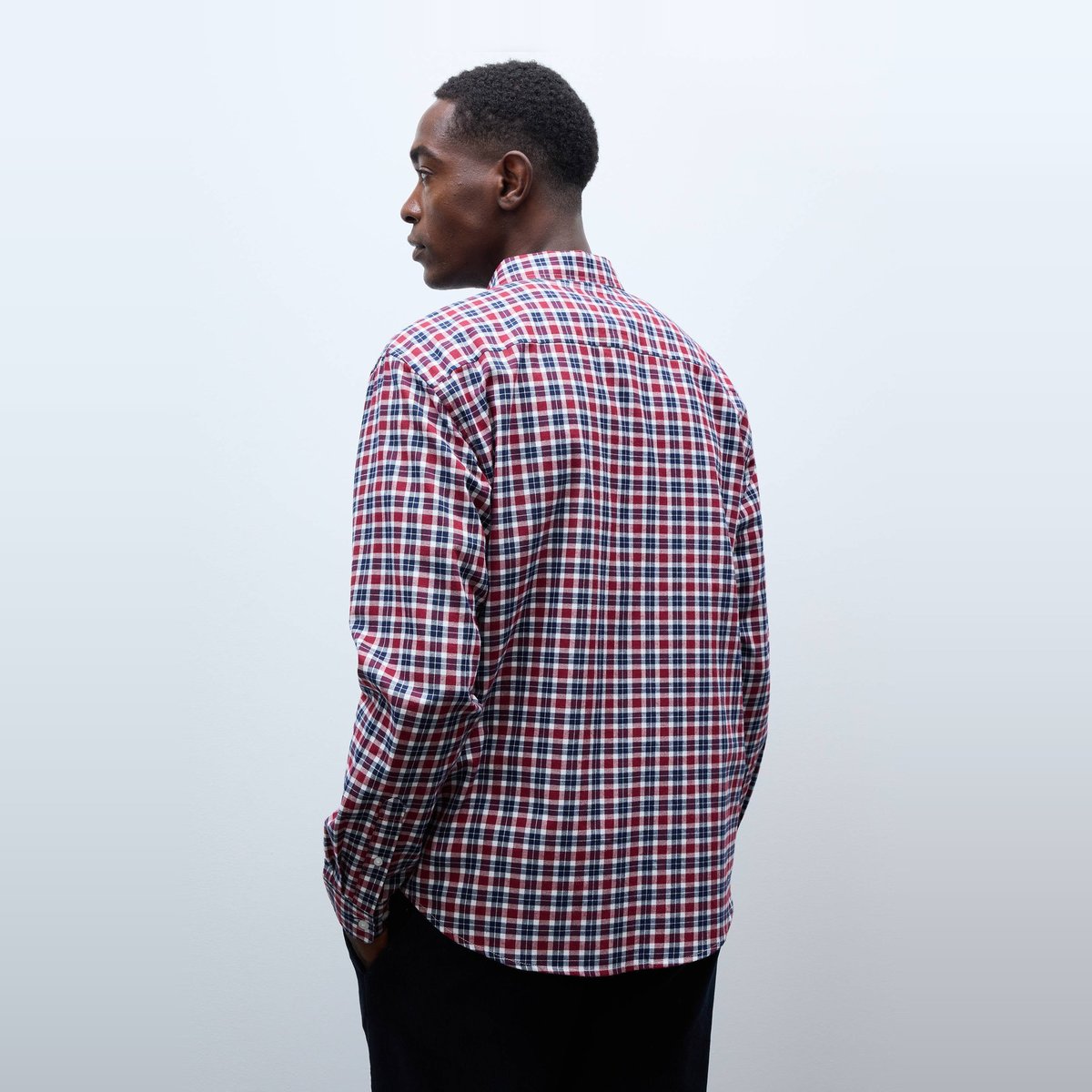 Chemise en flanelle à carreaux en coton BIO GOTS burlat, MONOPRIX