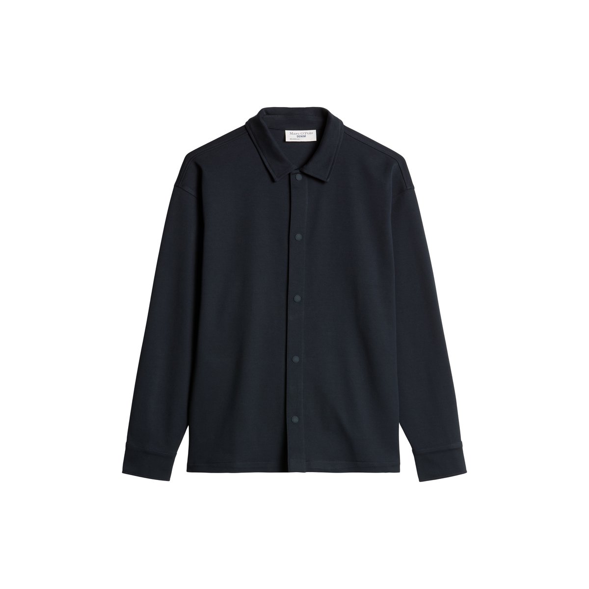 Surchemise ample en jersey interlock épais bleu, MARC O’POLO DENIM