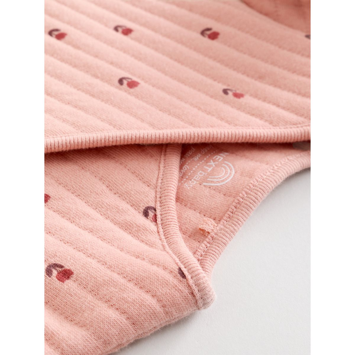 Grenouillère matelassée bébé, lot de 2 rose/crème, NEXT
