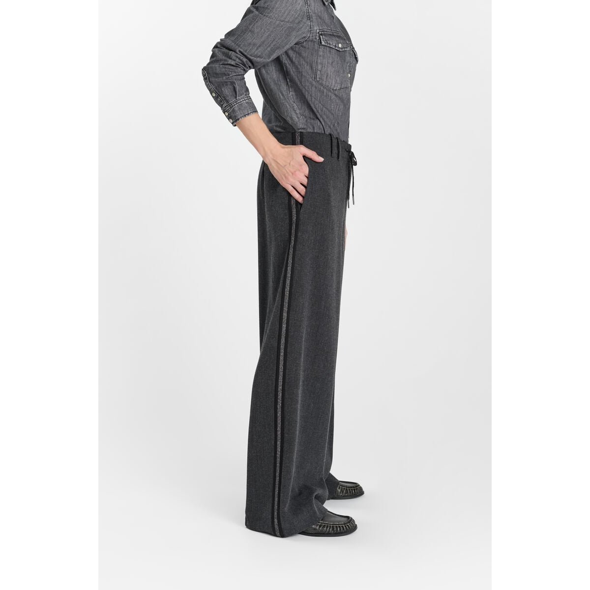 Pantalon droite FLAVIE shadow, LE TEMPS DES CERISES