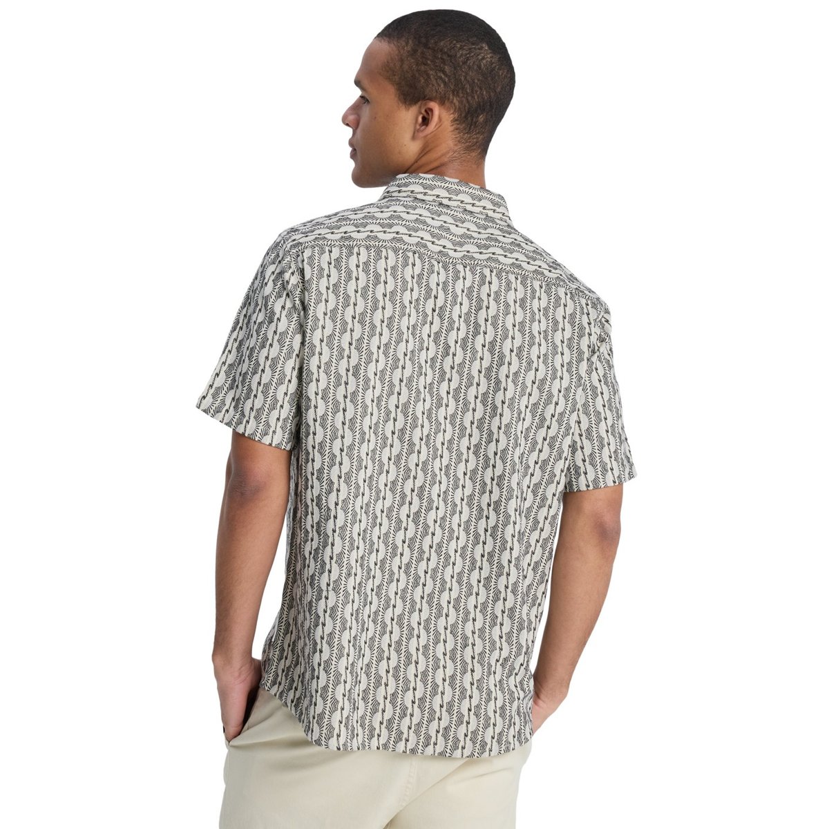 Chemise manches courtes HORIZONS marron bone horizons, QUIKSILVER