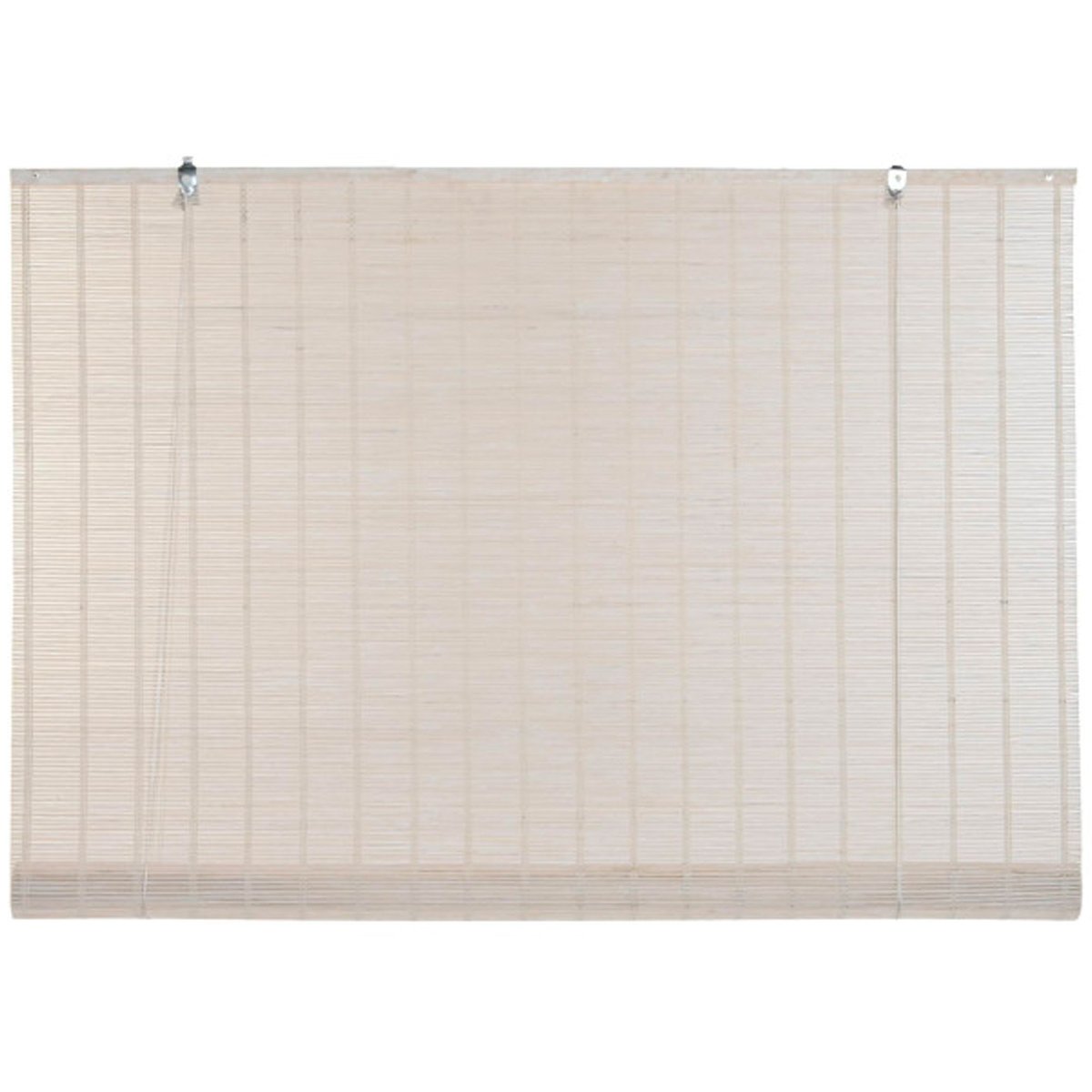 Store enrouleur intérieur en bambou blanc 120x2x230cm blanc, WADIGA