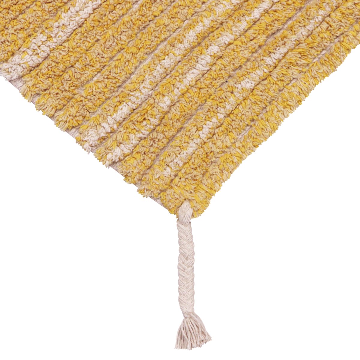 Tapis Rectangulaire en coton Twin REVERSIBLE jaune, LORENA CANALS