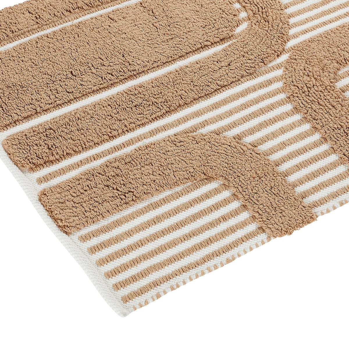 Tapis coton tufté 60x90cm POPPY orange, ATMOSPHERA