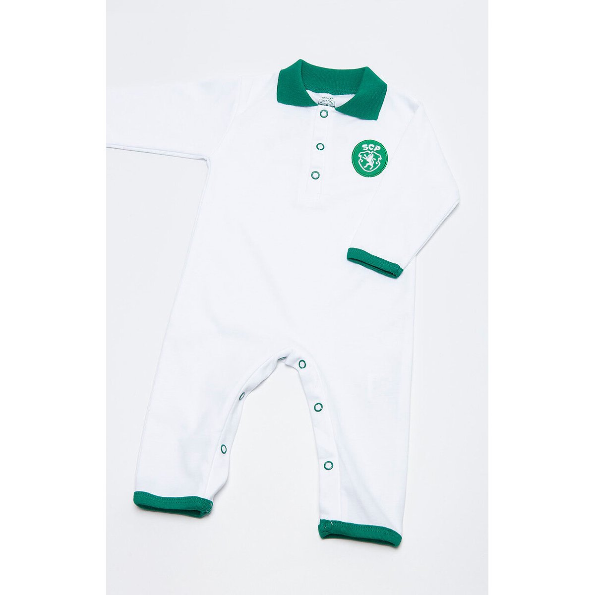 Babygrow Manga Comprida Branco Logo Retro, Sporting Clube de Portugal branco, SPORTING CLUBE DE PORTUGAL