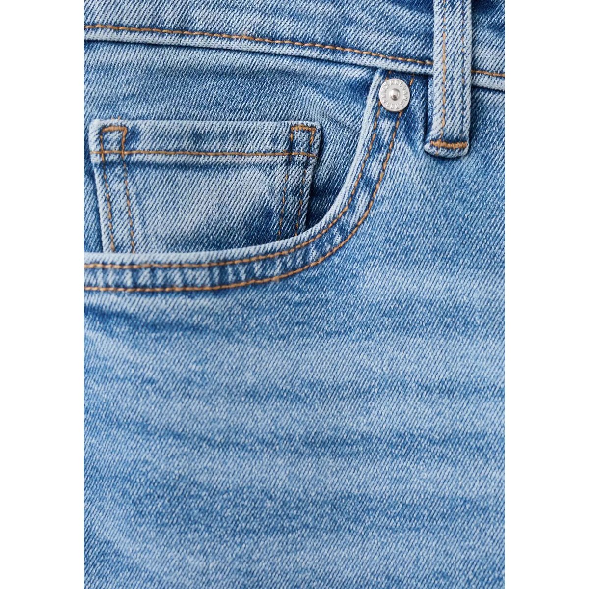 Jean Sienna flare crop bleu moyen, MANGO