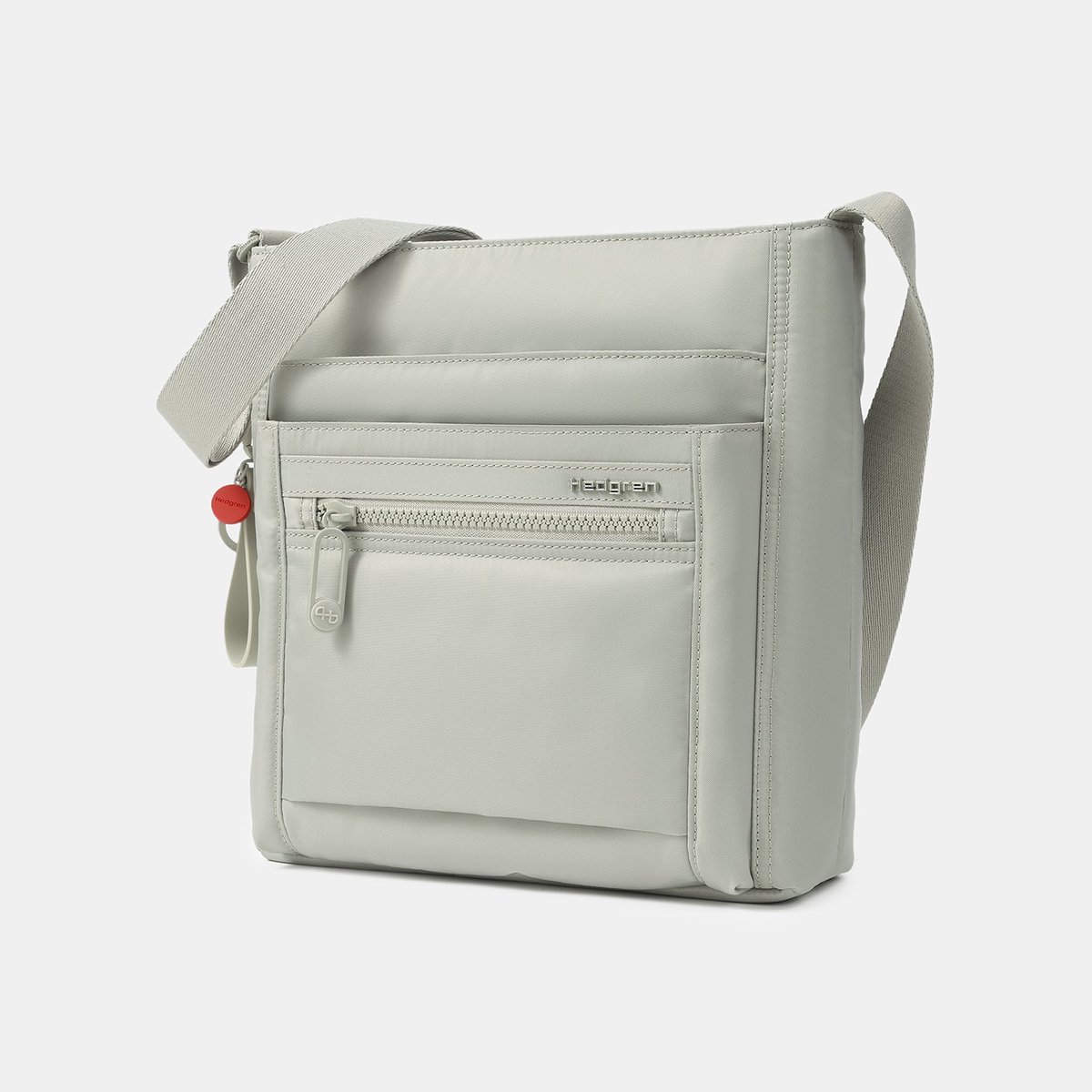 Sac bandoulière organisé avec protection RFID pussywillow grey, HEDGREN