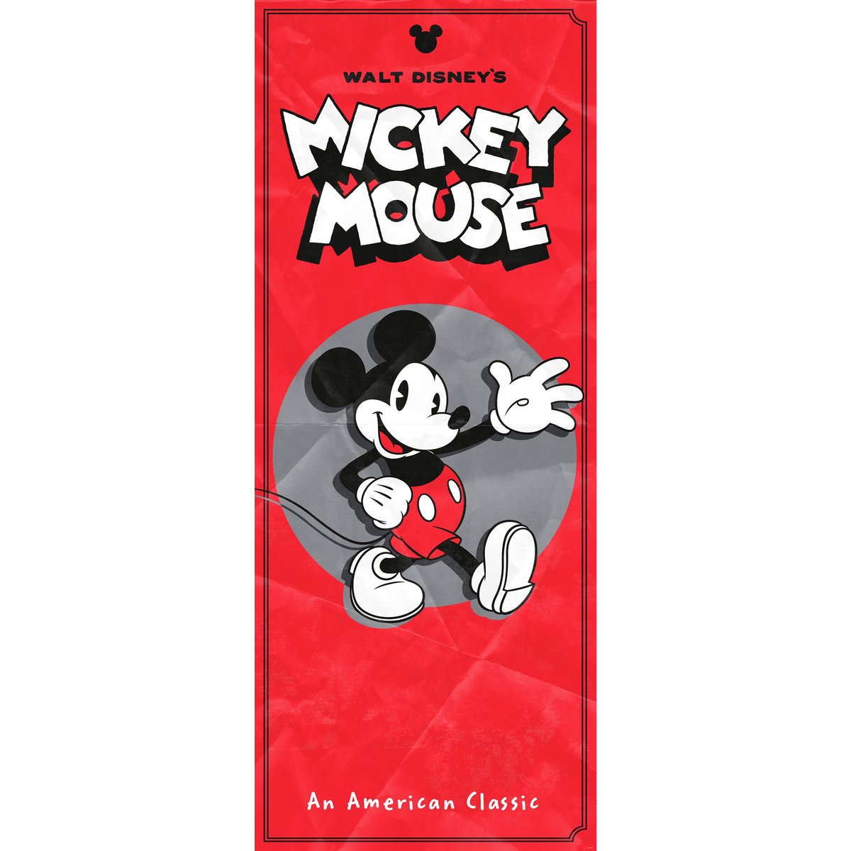 Papier peint Komar - Mickey - American Classic - 100 x 250 cm multicolore, HEXOA