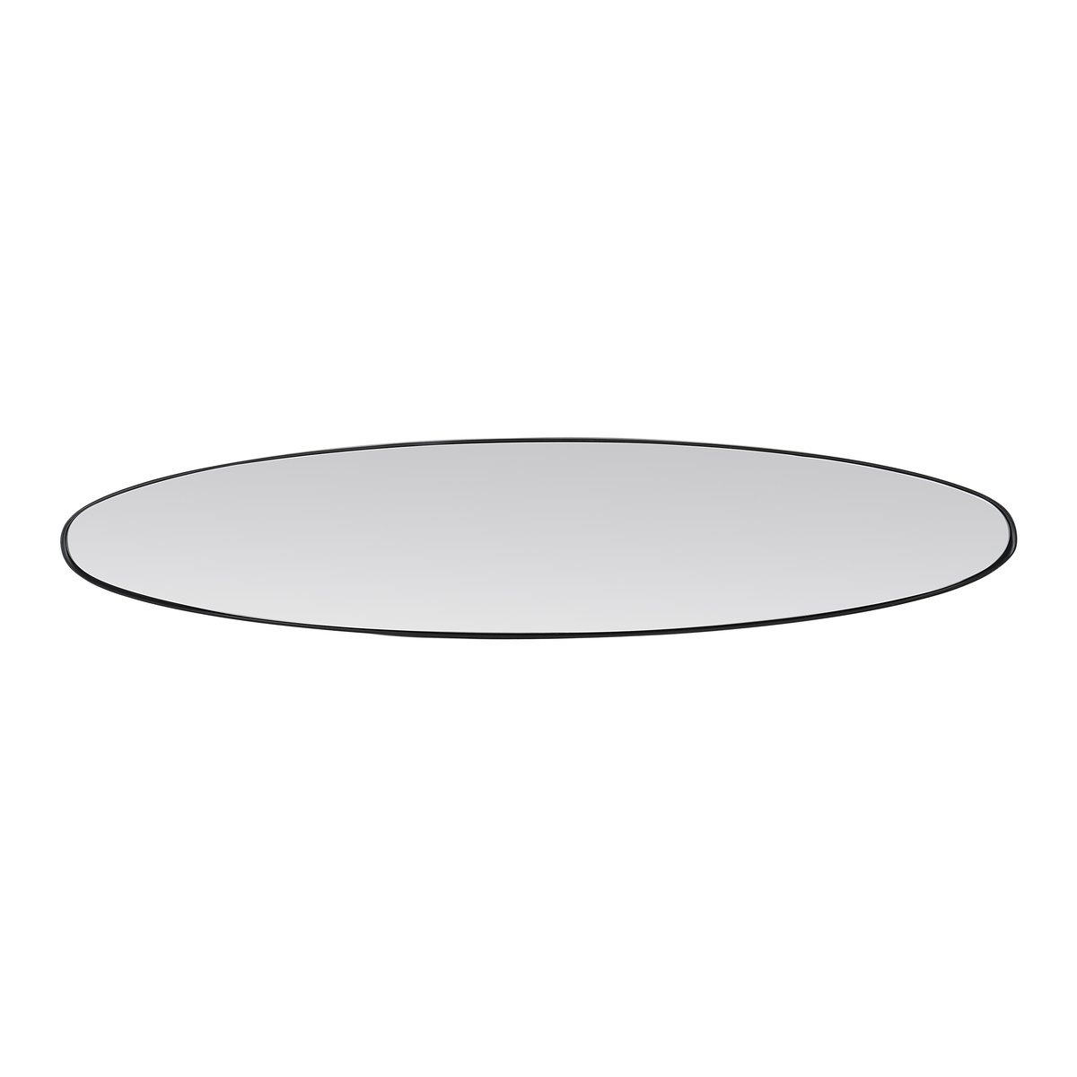Miroir ovale aux bords fins 24x118cm noir, EMDE