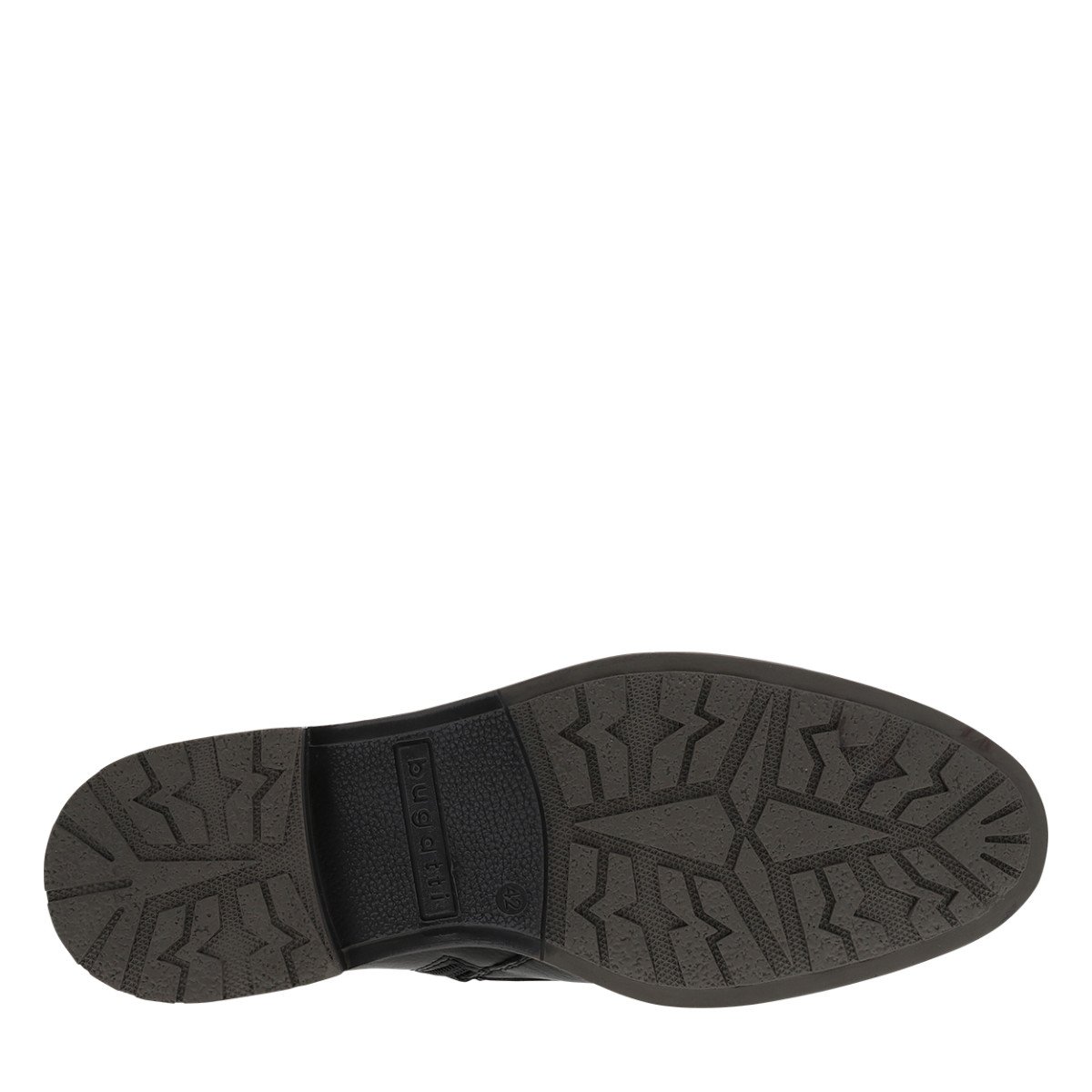 Bottines cuir talon plat noir, BUGATTI