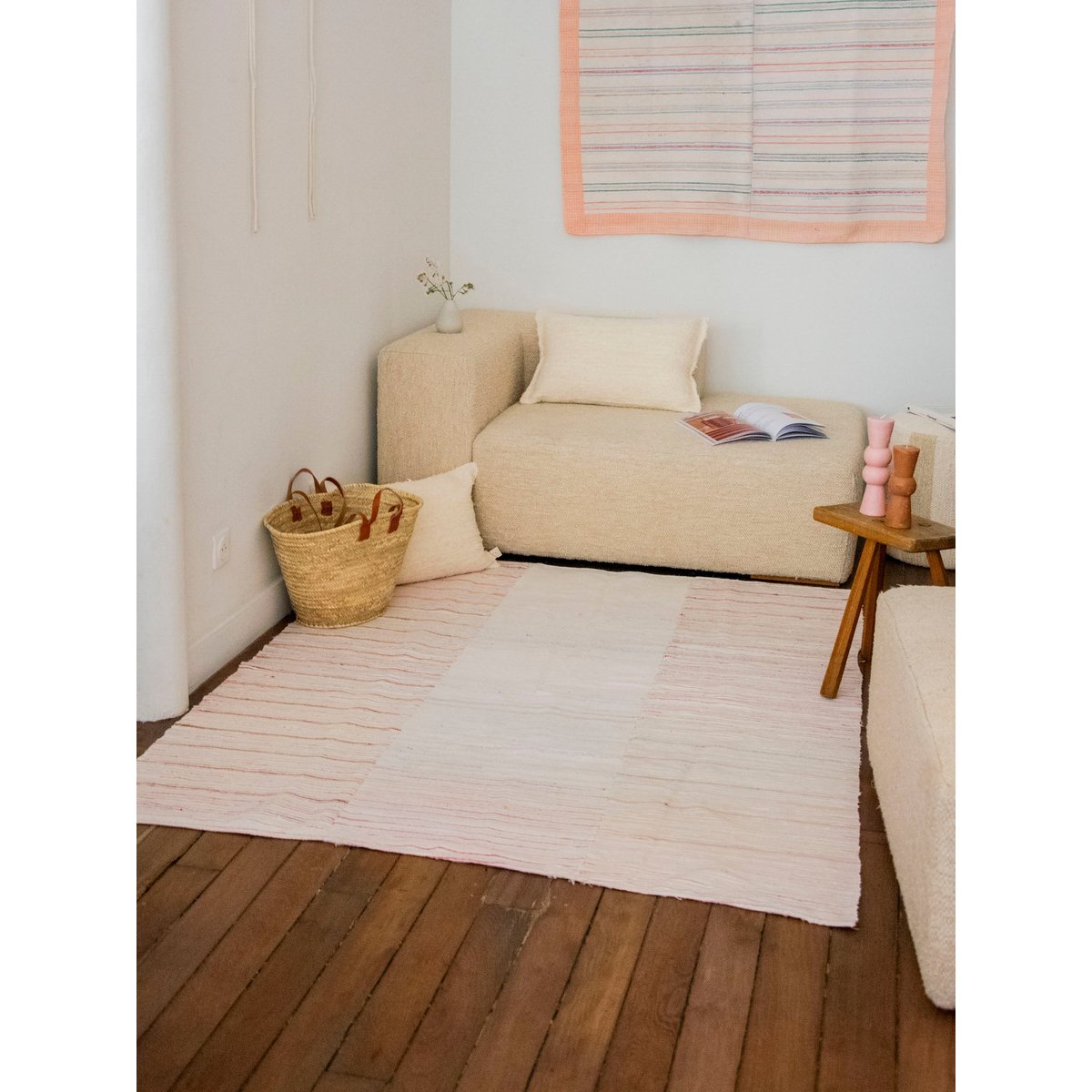 Tapis souple pastel Olivier N°123 - Bon état multicolore, DEBONGOUT