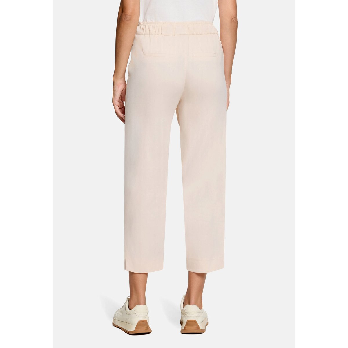 Pantalon casual à taille élastique gris, BETTY & CO