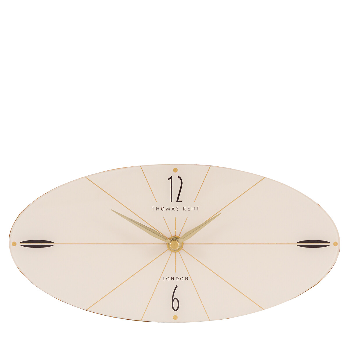 Greenwich Ellipse 11" Mantel Clock oak, THOMAS KENT