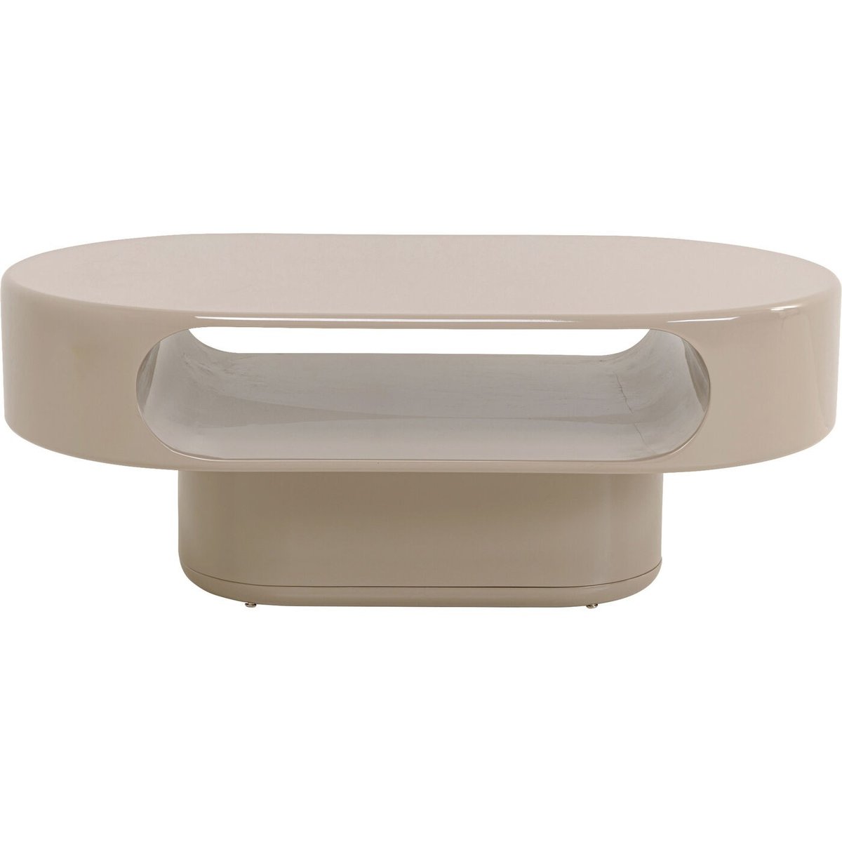 Table basse ovale, GROOVE beige, KARE DESIGN