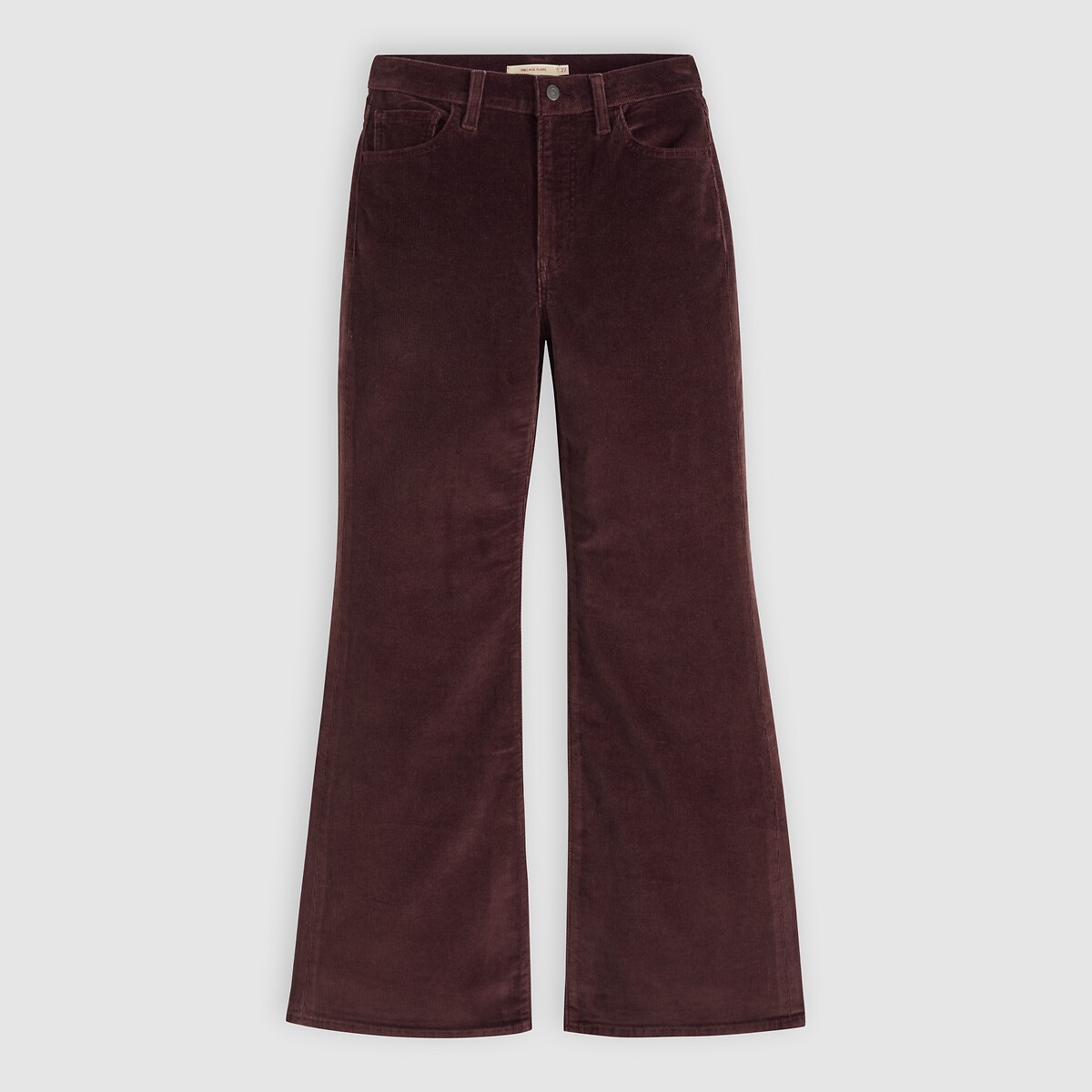 Pantalon Ribcage Flare en velours bordeaux, LEVI'S