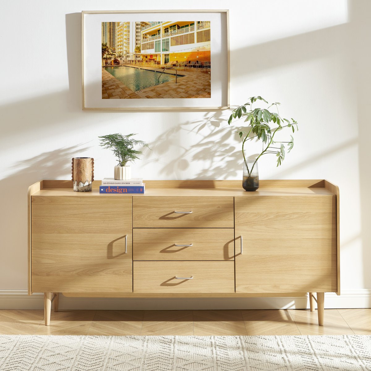 Buffet 2 portes TWIGGY frêne clair, SORELH
