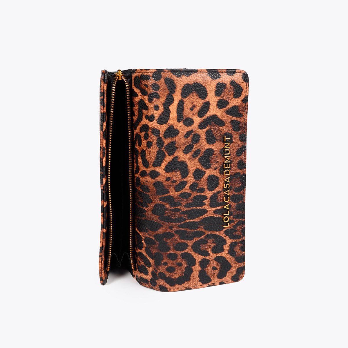 Portefeuille long imrpimé léopard léopard, LOLA CASADEMUNT