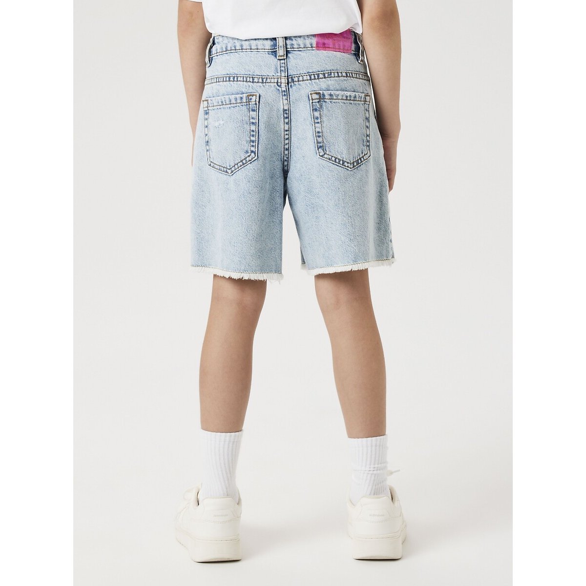 Short long, large bleu denim clair, NAME IT