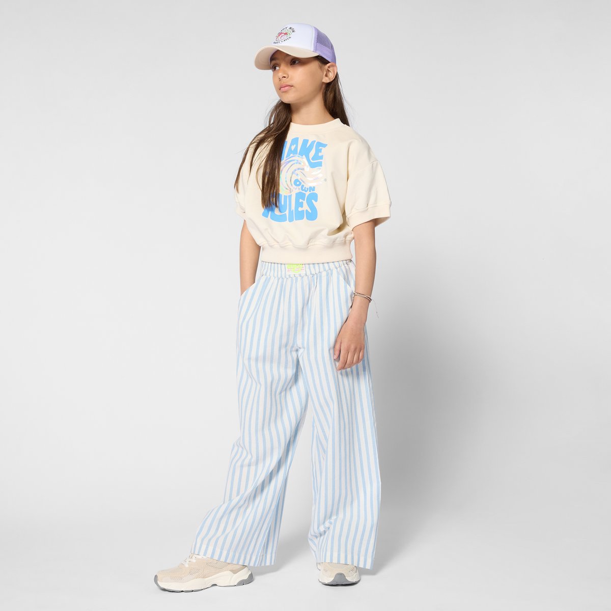 Sweat en molleton craie, BILLIEBLUSH