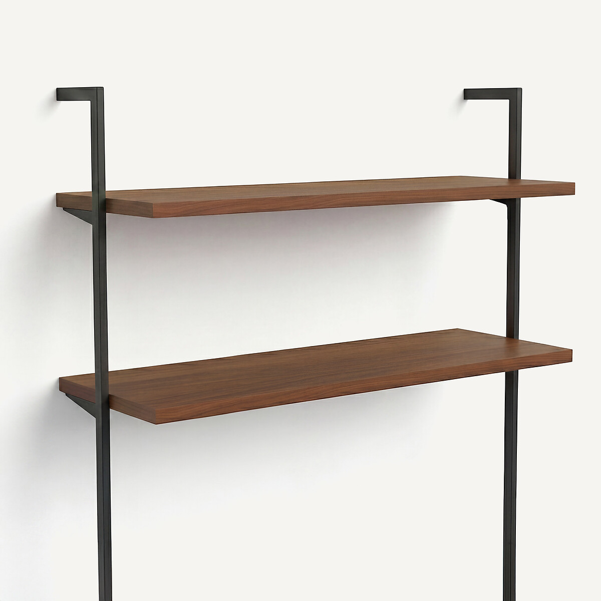 Lot de 2 étagères L110cm plaqué noyer, Johanez noyer, AM.PM