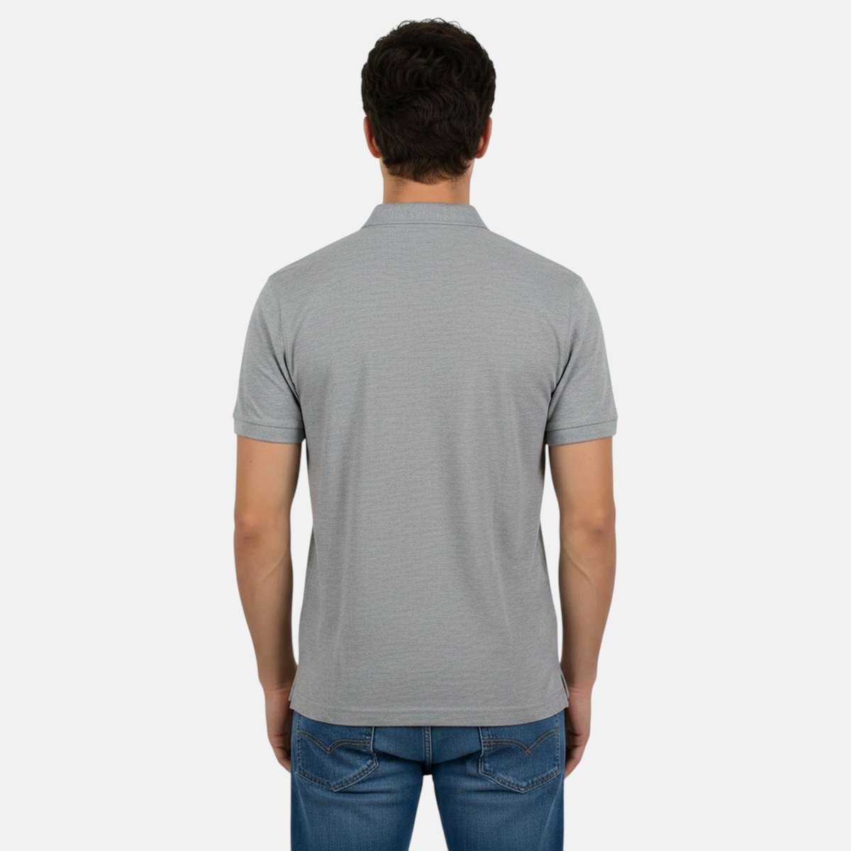 Polo manches courtes, patte de boutonnage et détails brodés GENTLEMAN gris, ELLESSE