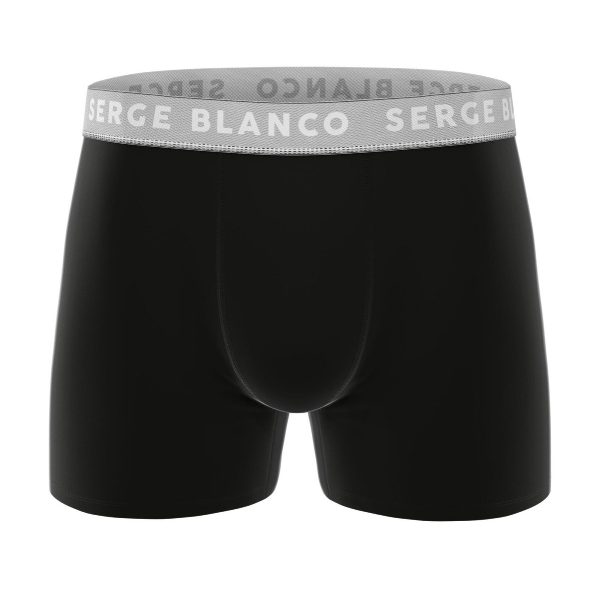 Lot De 6 Boxers Coton noir/gris/blanc, SERGE BLANCO