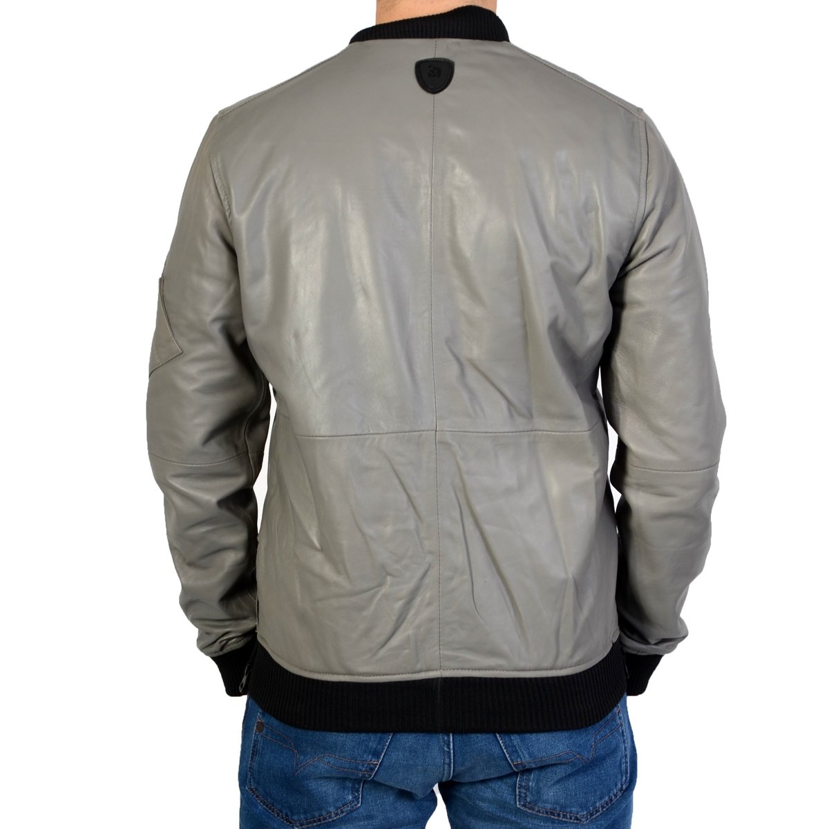 Blouson Cuir Costa Palerme gris, REDSKINS