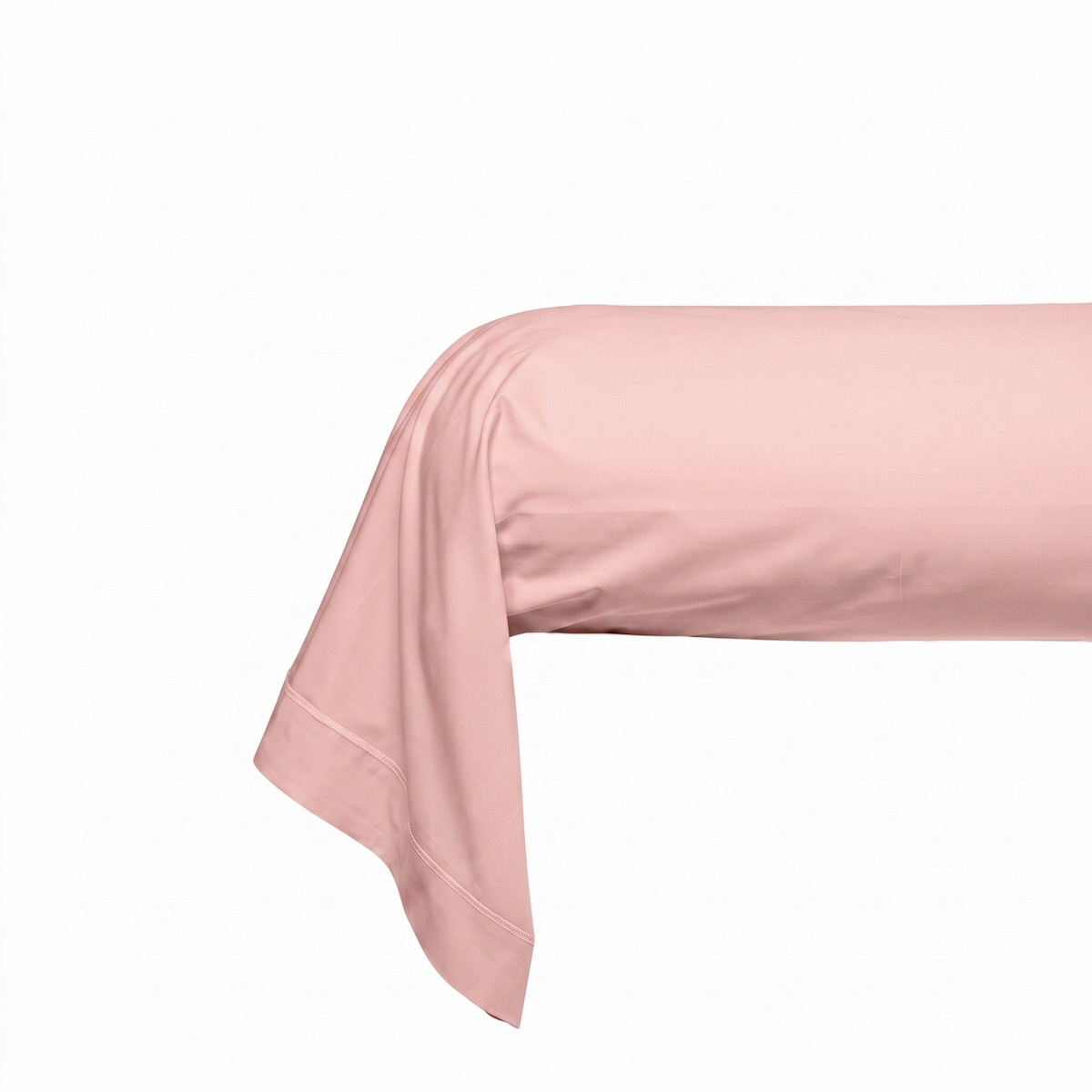 Taie De Traversin Uni Percale De Coton - UNIS PERCALE blush, TRADITION DES VOSGES