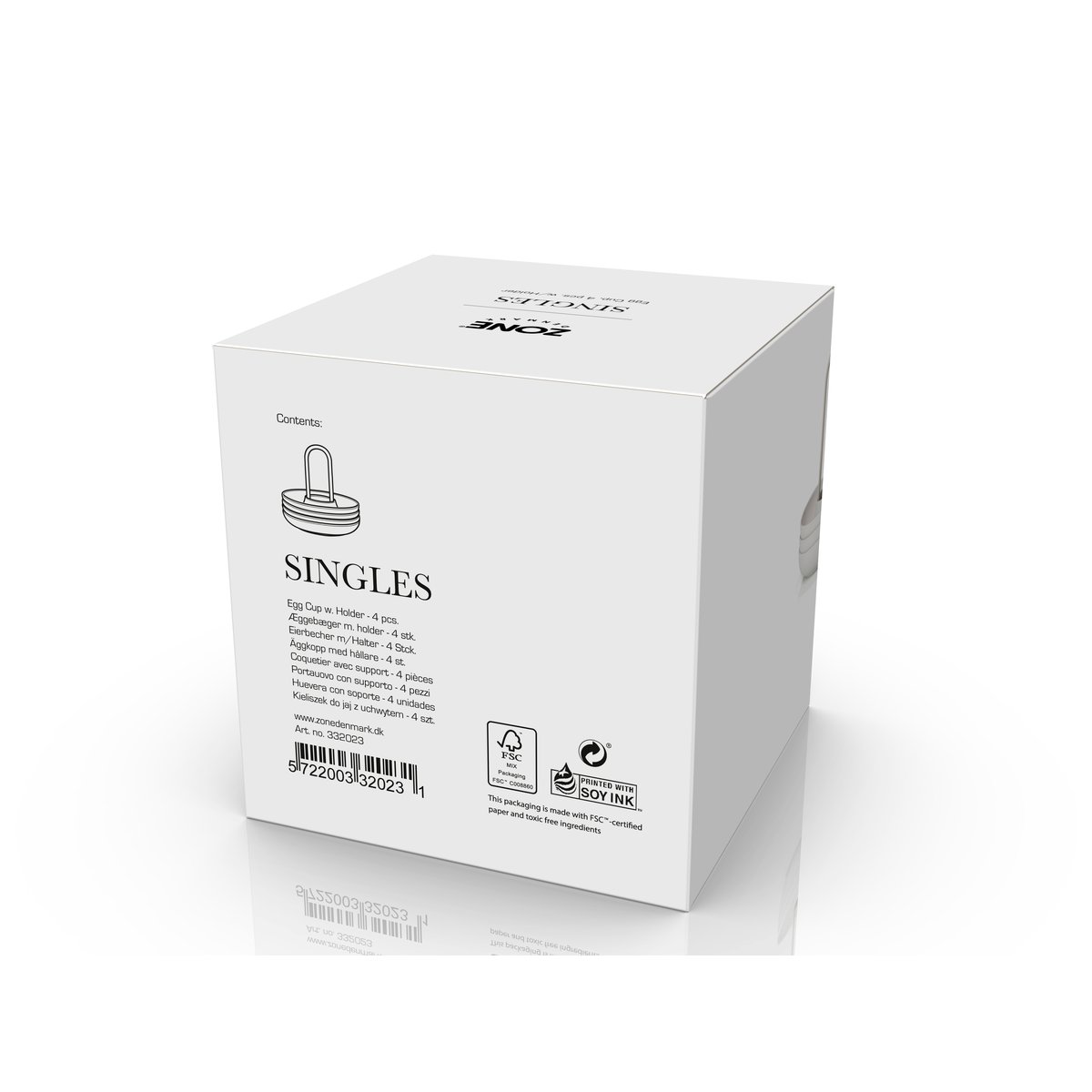 Coquetier SINGLES gris chaud, ZONE DENMARK