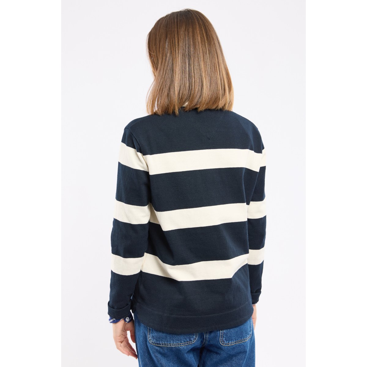 Polo rayé Héritage - coton open-end rich navy/nature, ARMOR-LUX