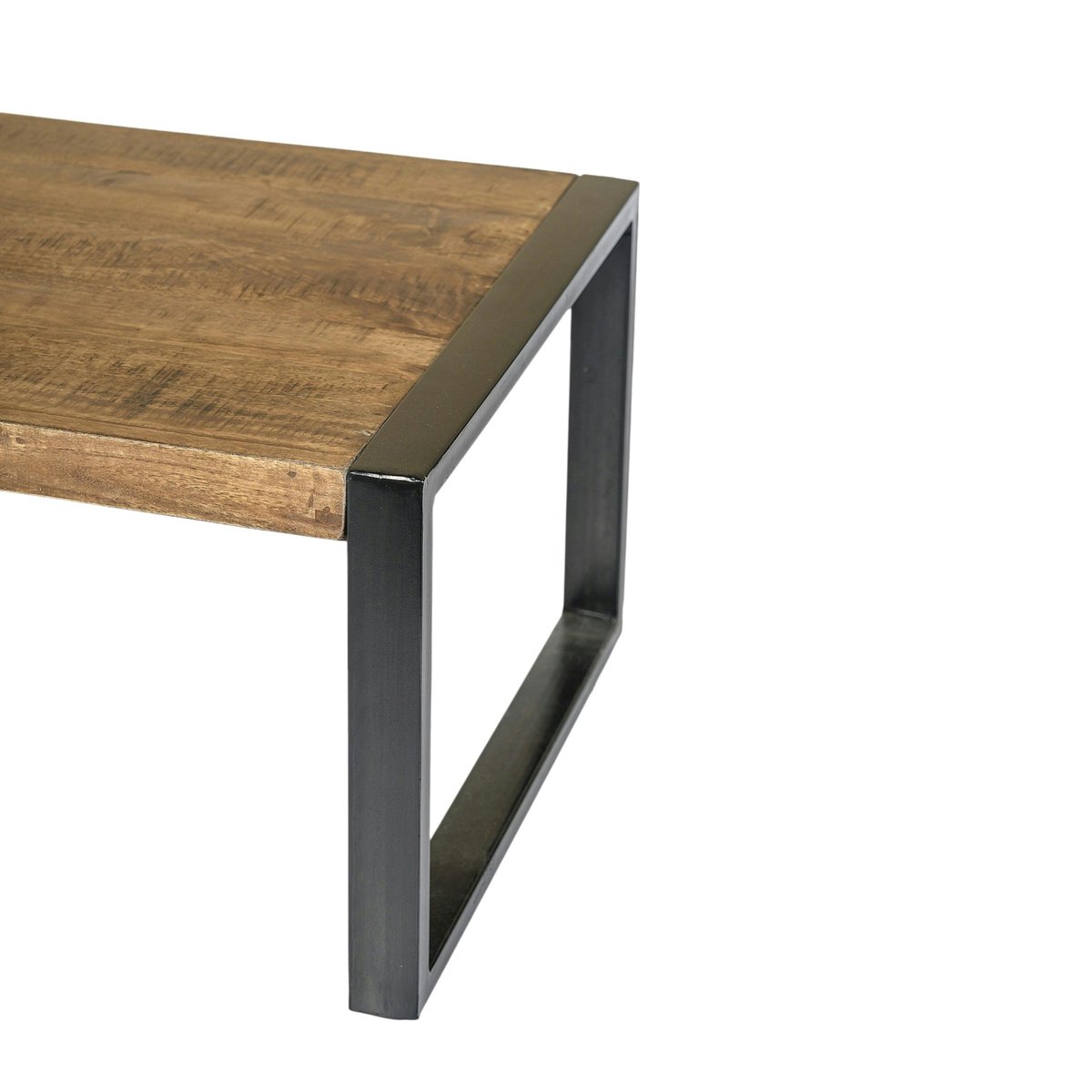 Table de salon rectangulaire bois métal KARGO bois naturel, PIER IMPORT