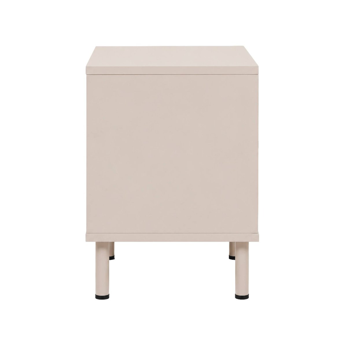 Table de chevet décor bois et métal 2 tiroirs (lot de 2) ELLIE beige, SWEEEK