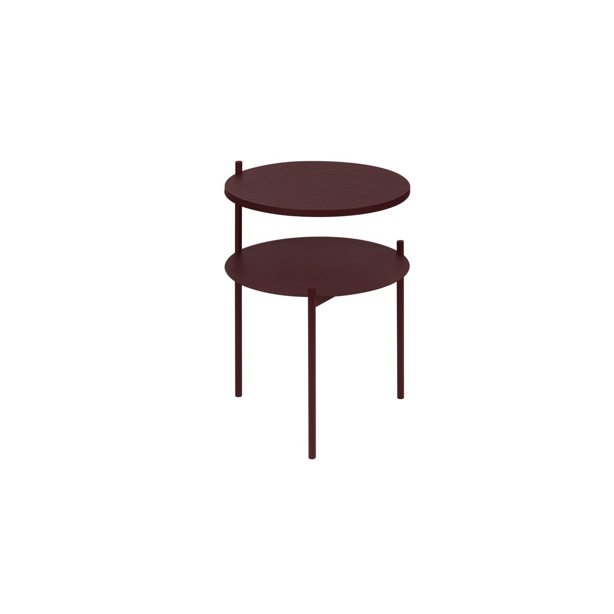 noo.ma Tu table de chevet bordeaux, NOO.MA