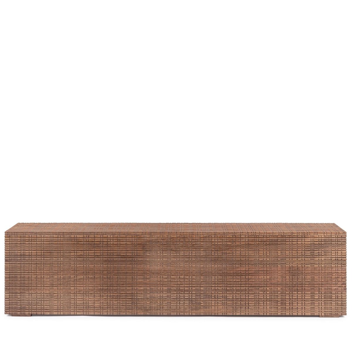 Table basse ou banc en bois de manguier marqueté L140 - BLAS marron, HELLIN, DEPUIS 1862