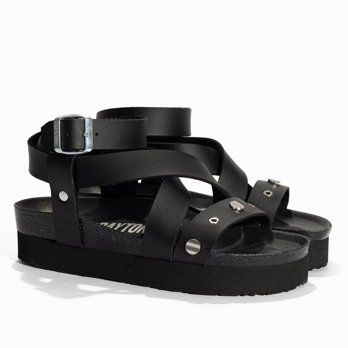 Sandales Vegan MYLENE noir, BAYTON